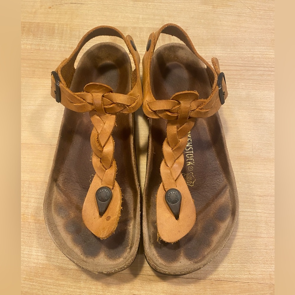 Birkenstock Kairo braided nubuck leather with backstrap. Discontinued style!!